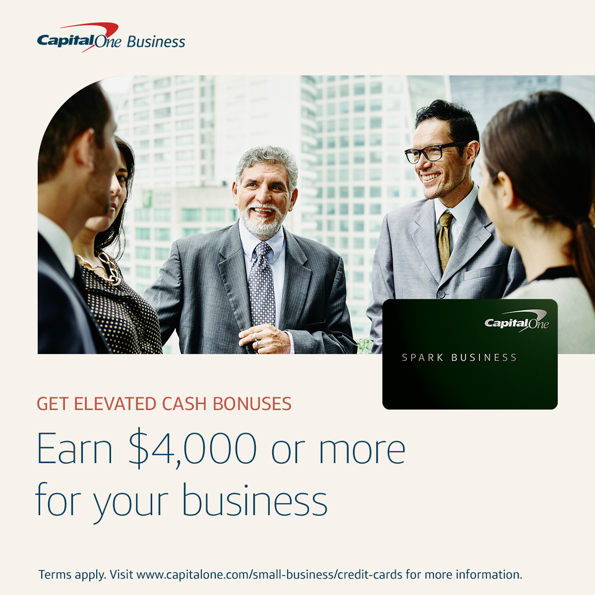 Capital One Business Facebook ad