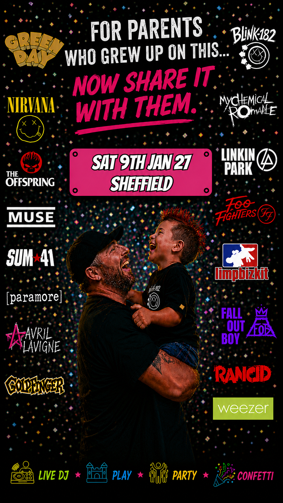 Punk Rock Playdate Facebook ad