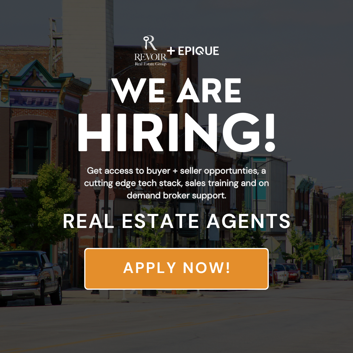 Revoir Real Estate Group Facebook ad: Urgently Hiring Agents!