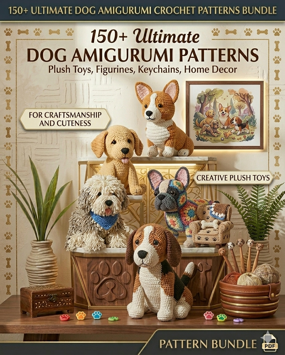 Deal For Me Facebook ad: The Ultimate Dog Lover’s Library: 150+ Crochet Patterns in…