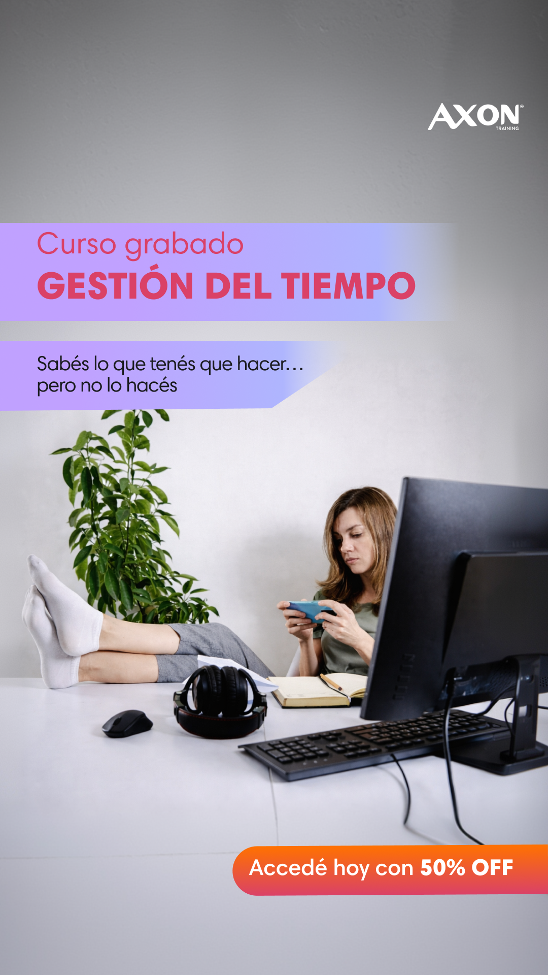 Axon Training Cursos Facebook ad from Jun 1, 2026
