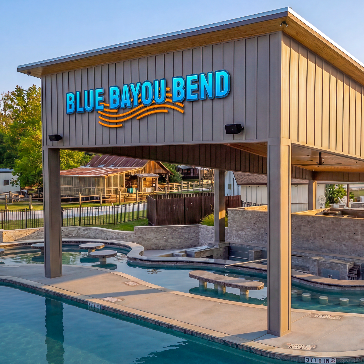 Two Creeks Crossing Resort Facebook ad: Make summer memories with Blue Bayou Bend, resort…