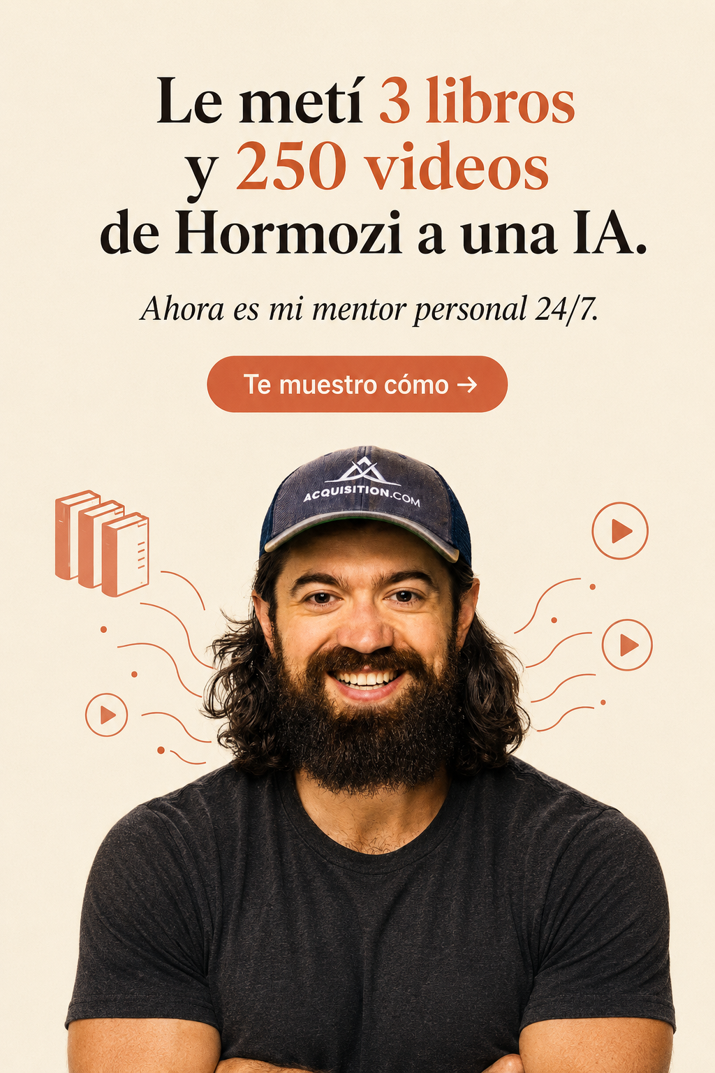 Baltasar Acosta Facebook ad: Cloné a Alex Hormozi.