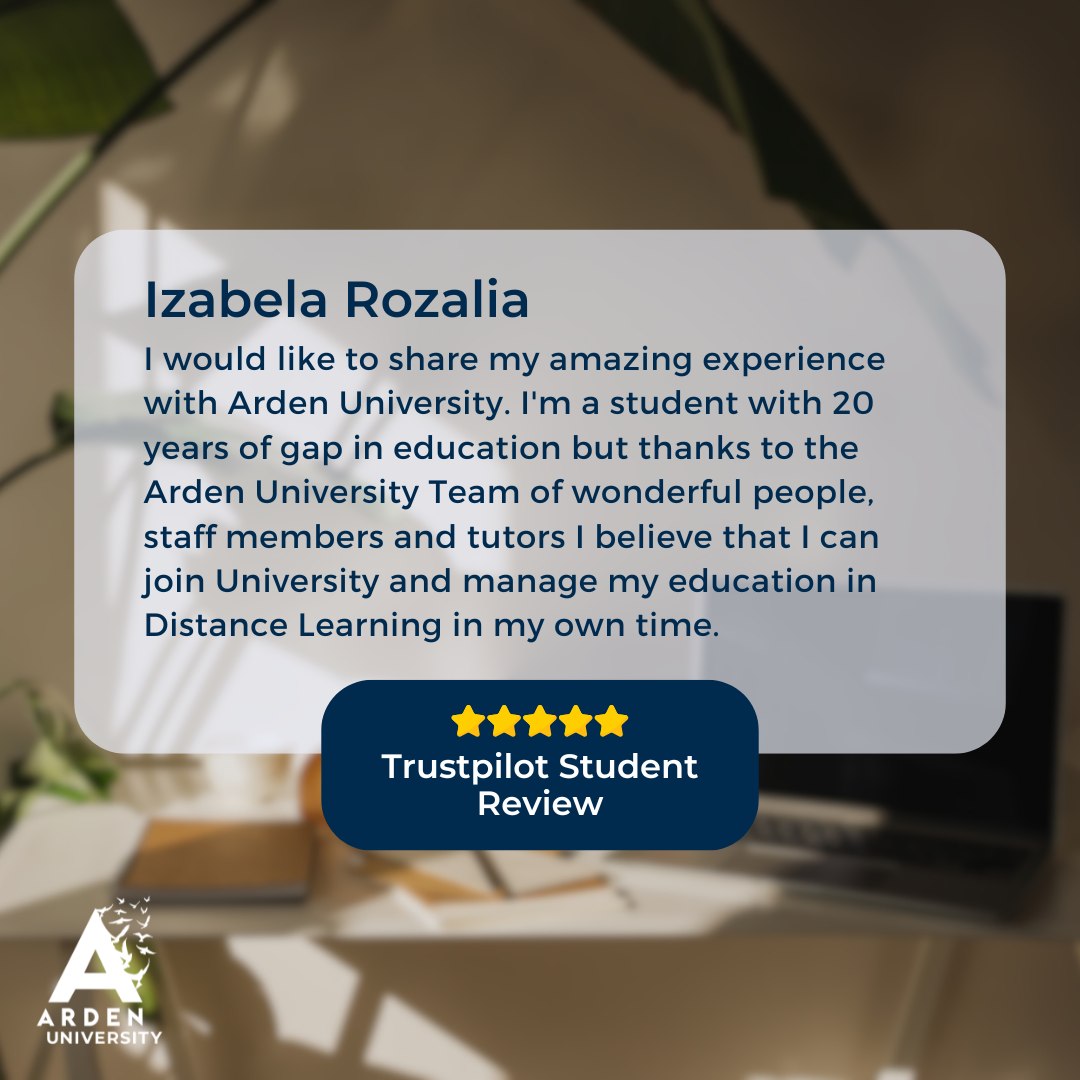 Arden University Facebook ad