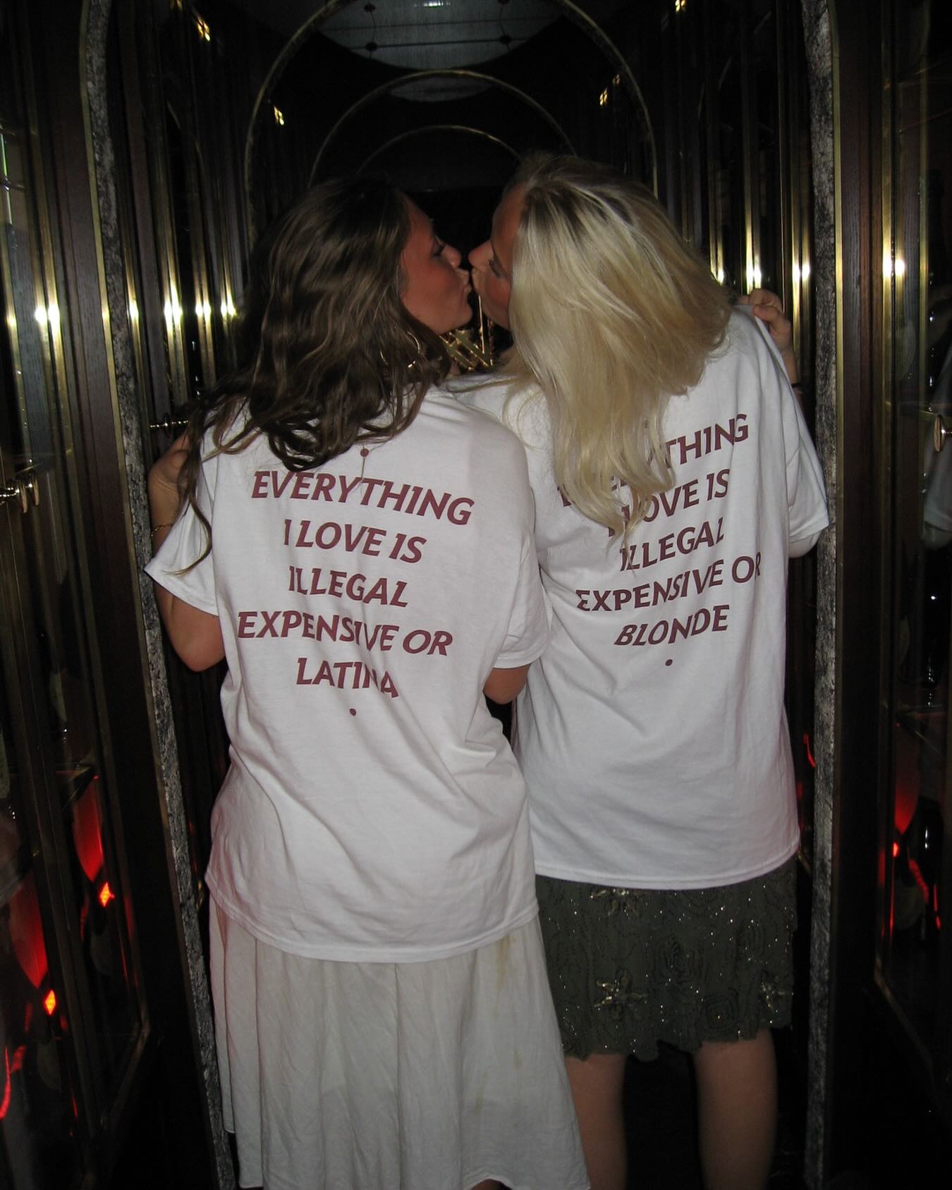 Frased Unfiltered Facebook ad: EVERYTHING I LOVE IS ILLEGAL EXPENSIVE OR BLONDE