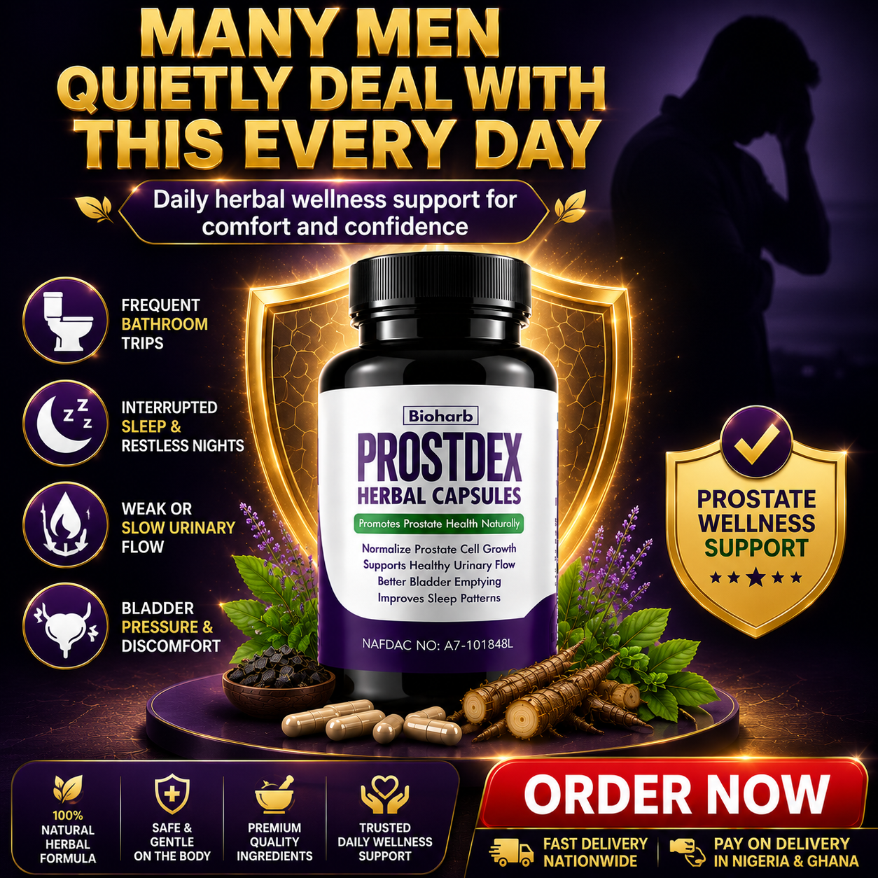 Prostate Healthcare Facebook ad: ππ% ππππππππ πππππ + π
πππβ¦