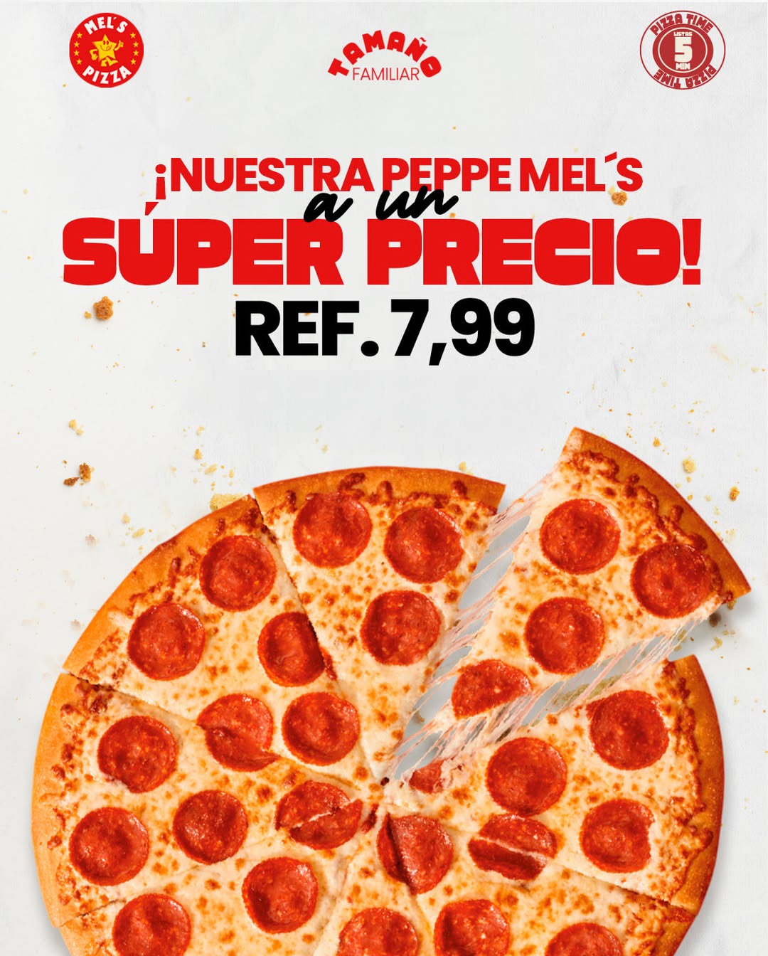 Mel’s pizzas Isaac  Facebook ad
