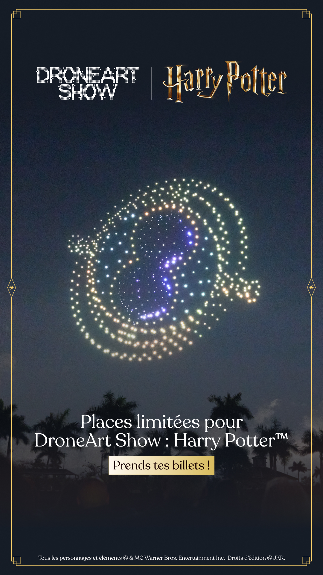 DroneArt Show Facebook ad from Apr 29, 2026