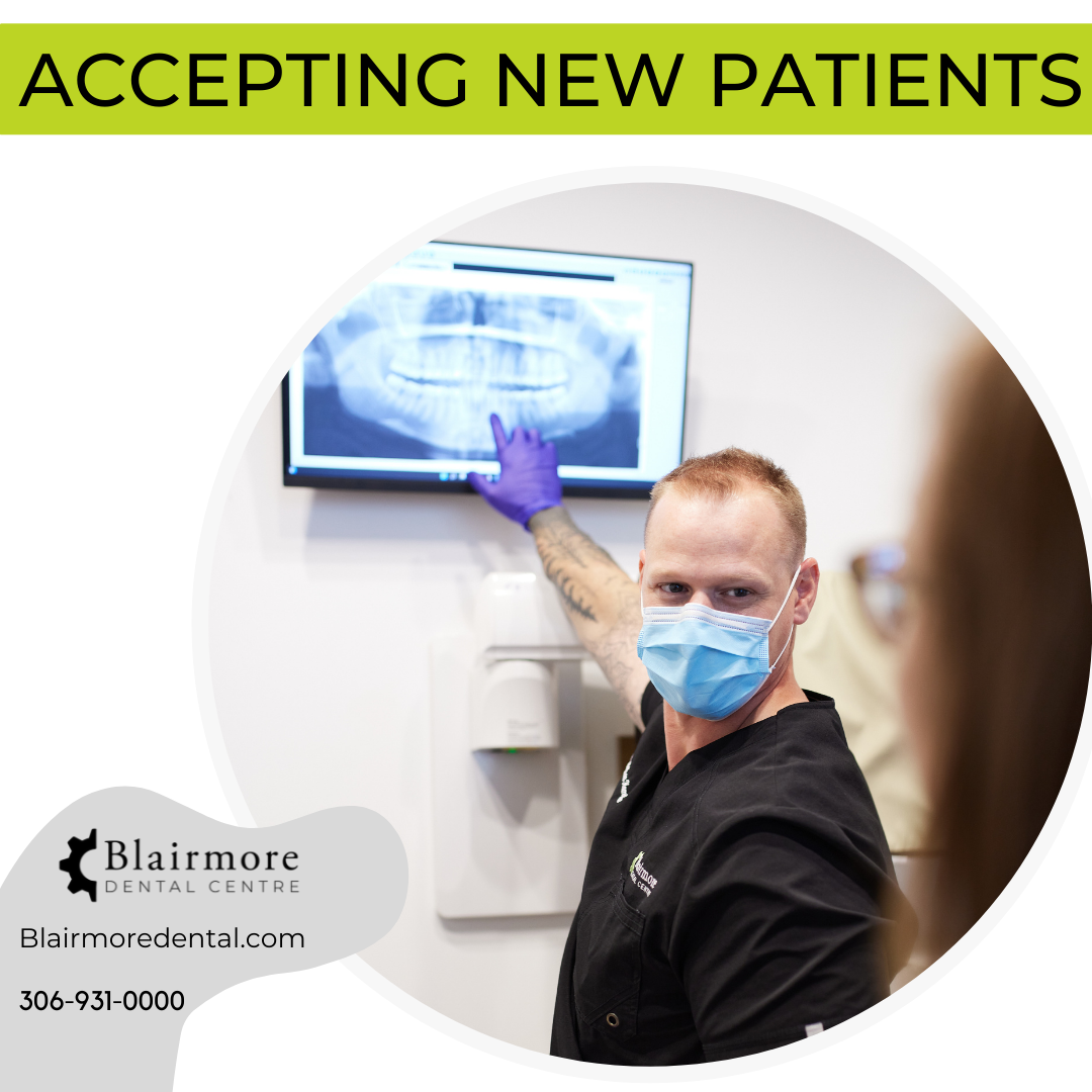 Blairmore Dental Centre Facebook ad: We're here to help.