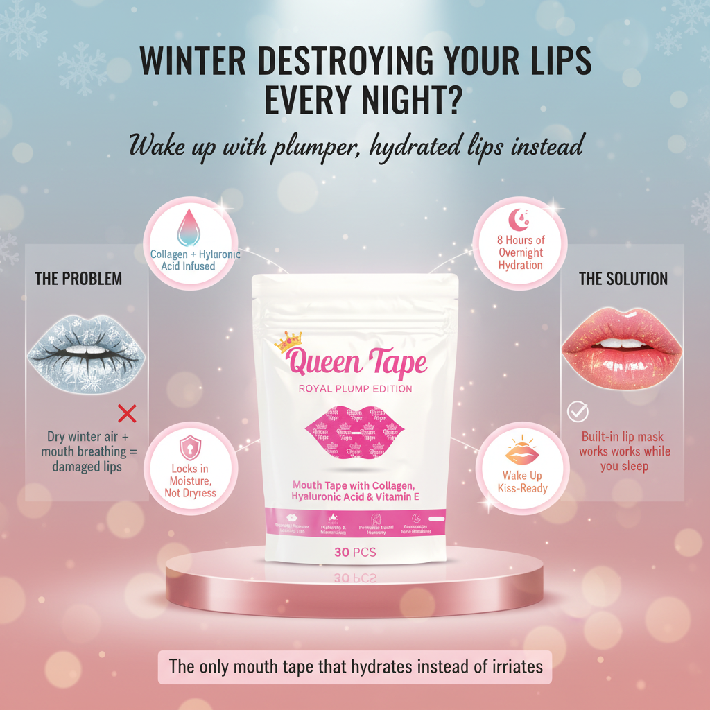 Queen Tape Facebook ad: The 2 in 1 Sleep & Beauty Upgrade