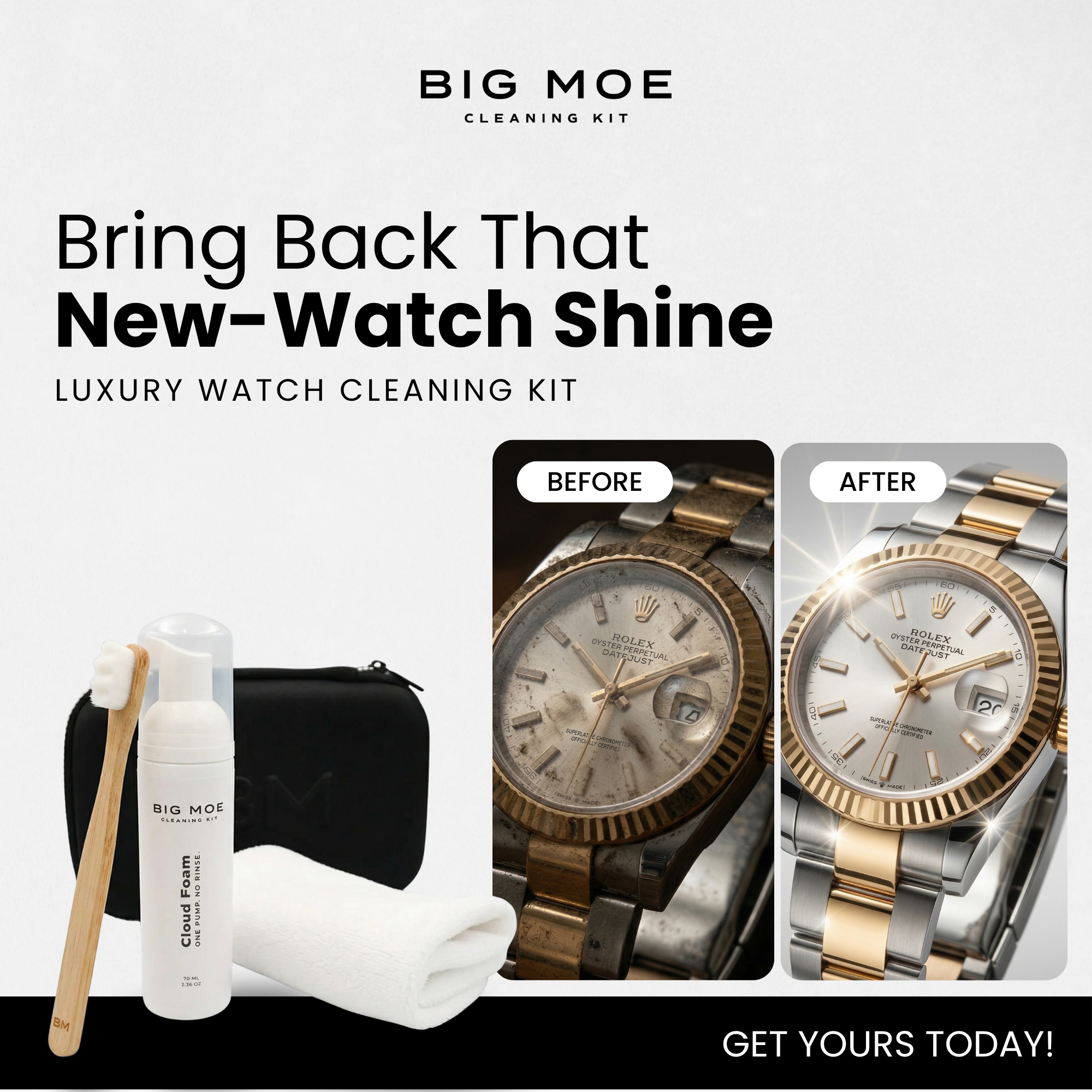 Big Moe Watches - Dubai Luxury Watches Facebook ad: Watch Cleaning Kit (Without Water)