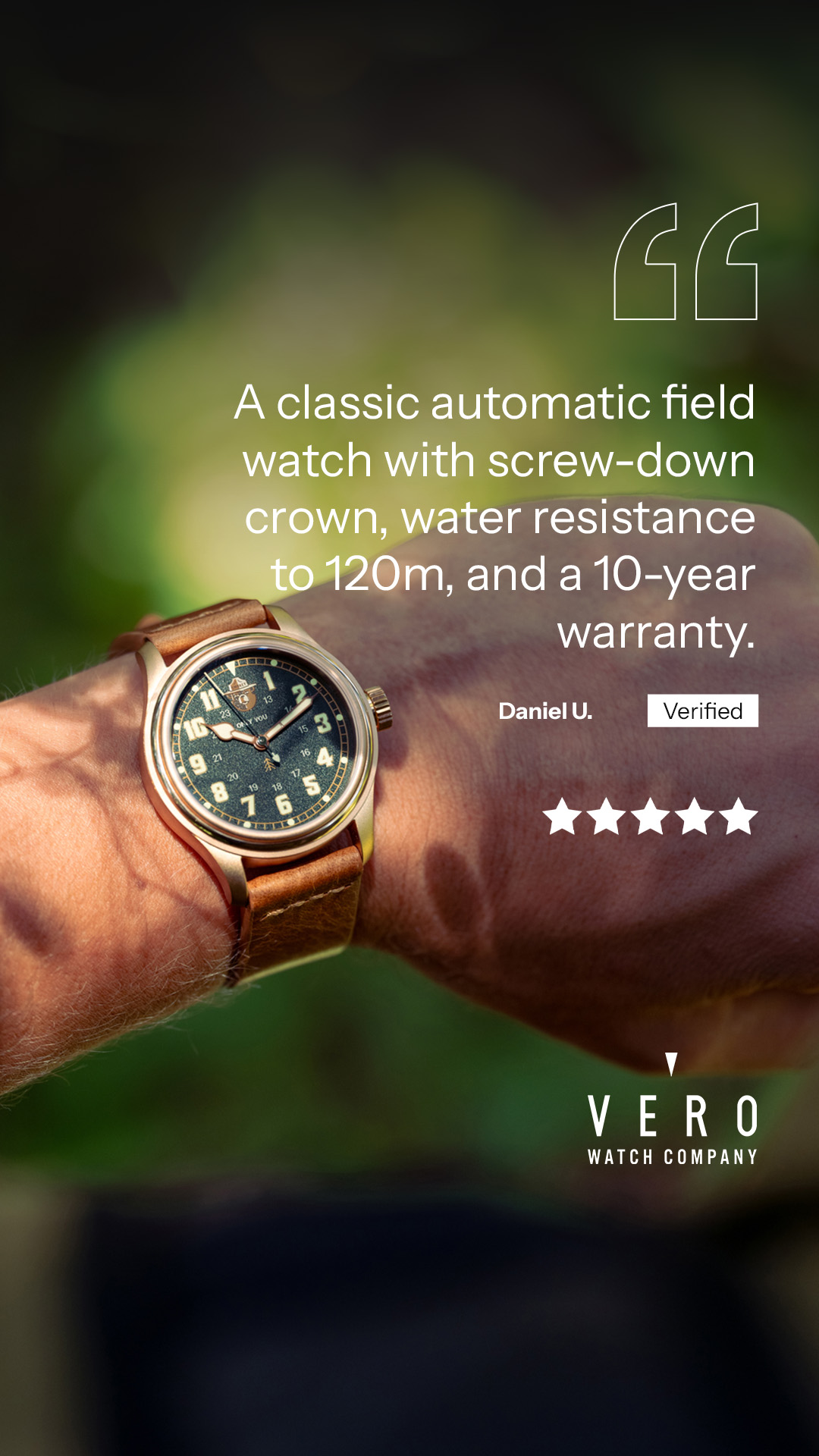 VERO Watch Company Facebook ad from Jan 17, 2026