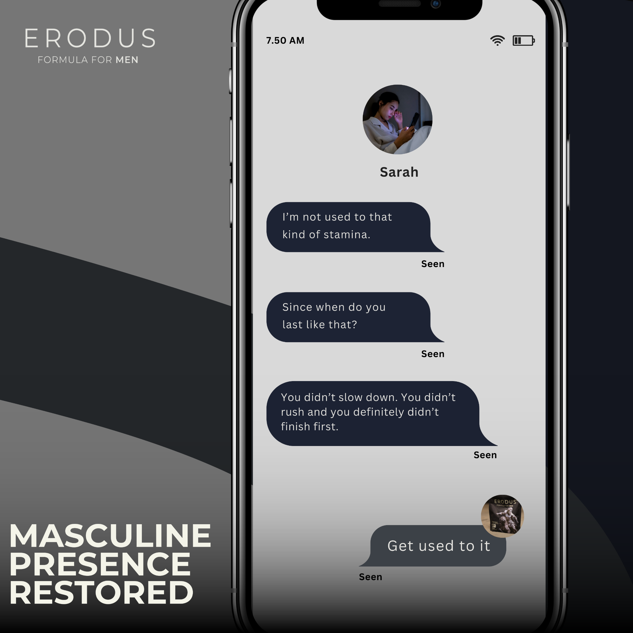 Erodus Formula For Men Facebook ad