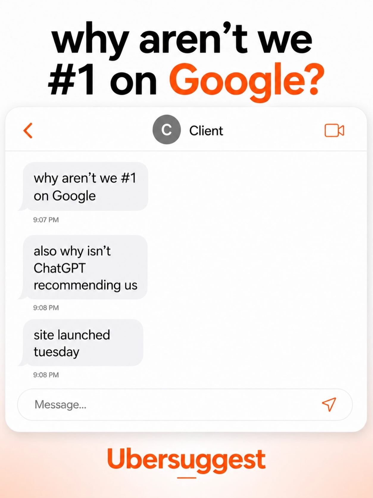 Ubersuggest Facebook ad
