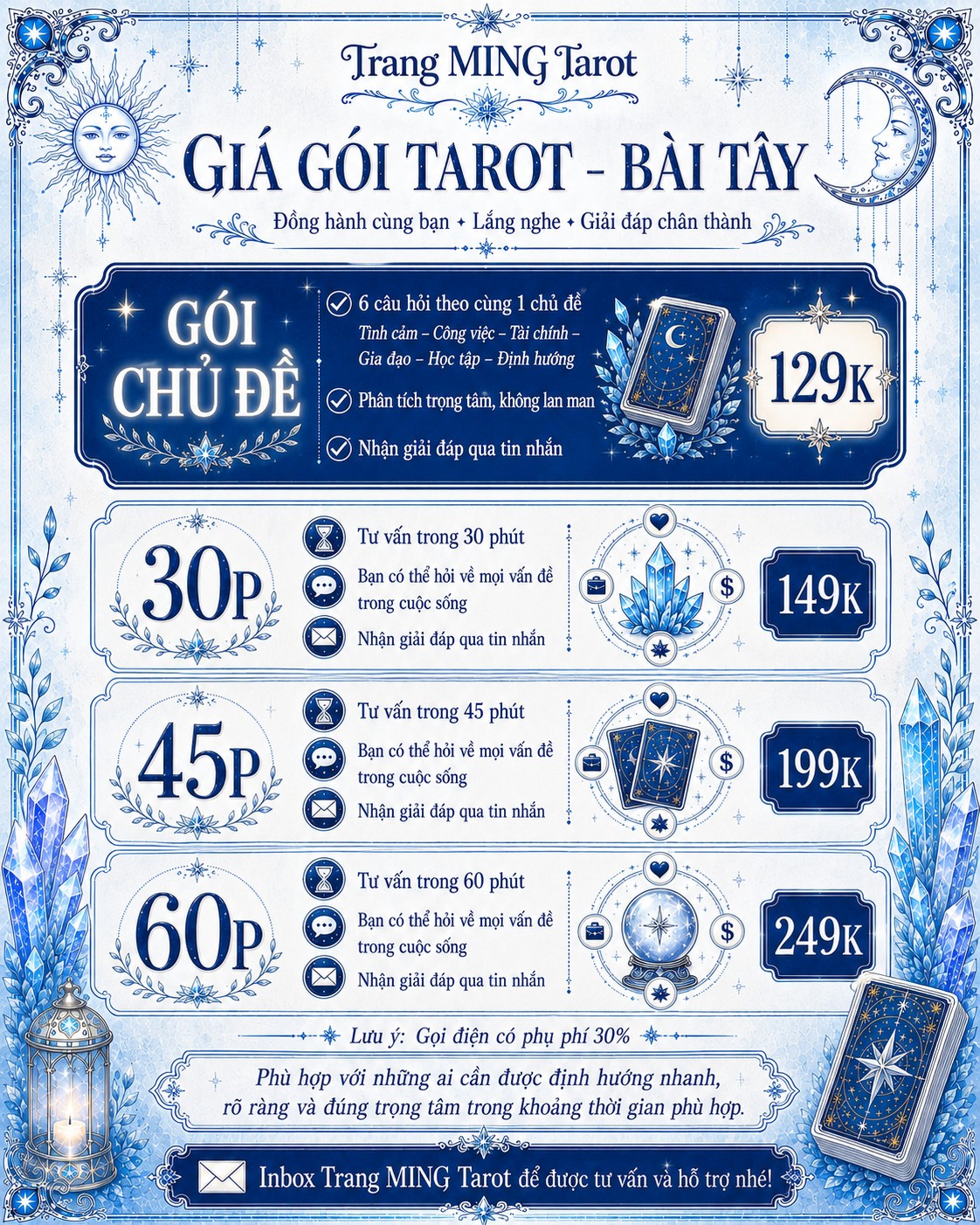 Trang MING - Tarot Tử Vi Chỉ Tay Thần Số Học Facebook ad: Có những chuyện trong lòng bạn đã tự…