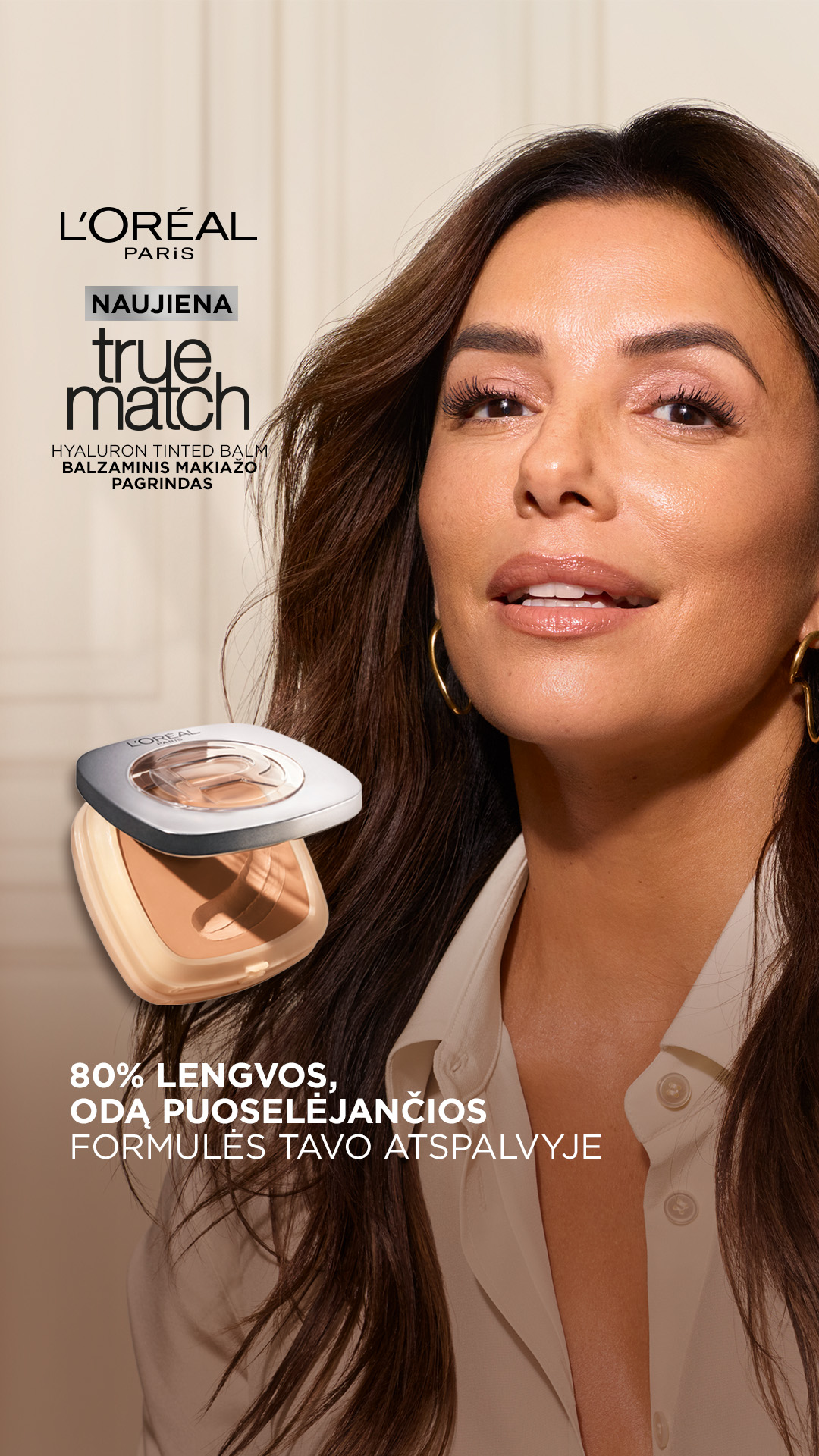L'Oréal Paris Facebook ad: Lengvas balzaminis makiažo pagrindas