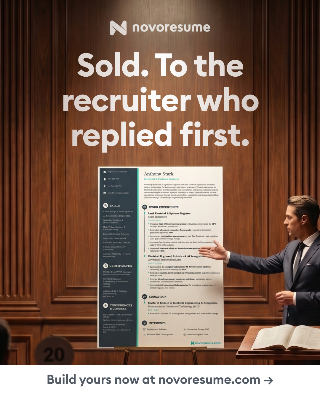 Novorésumé Facebook ad