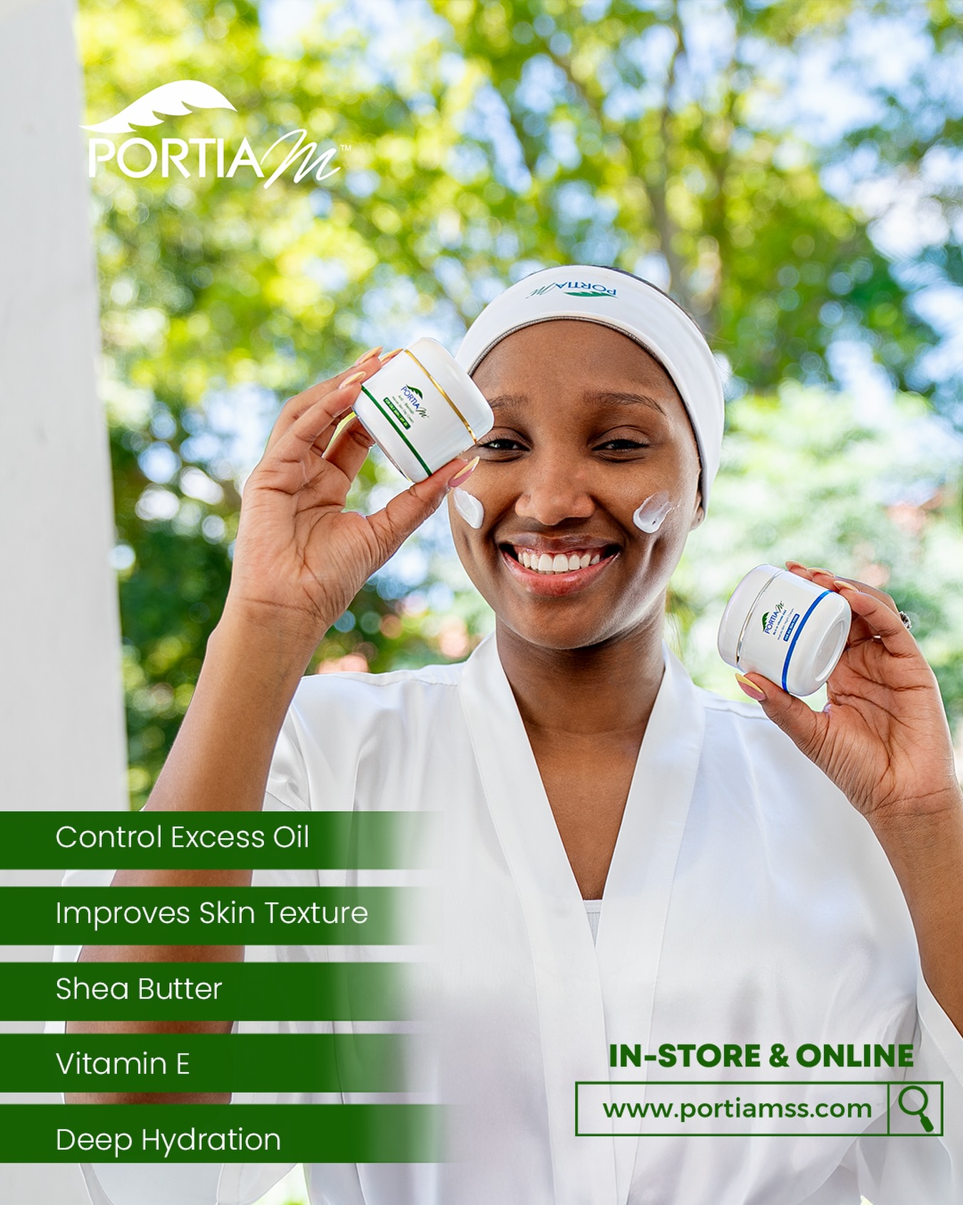 Portia M Skin Solutions Facebook ad: Please don’t use night cream during the day
