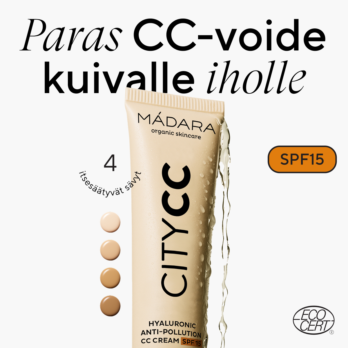 Mádara Organic Skincare Facebook ad