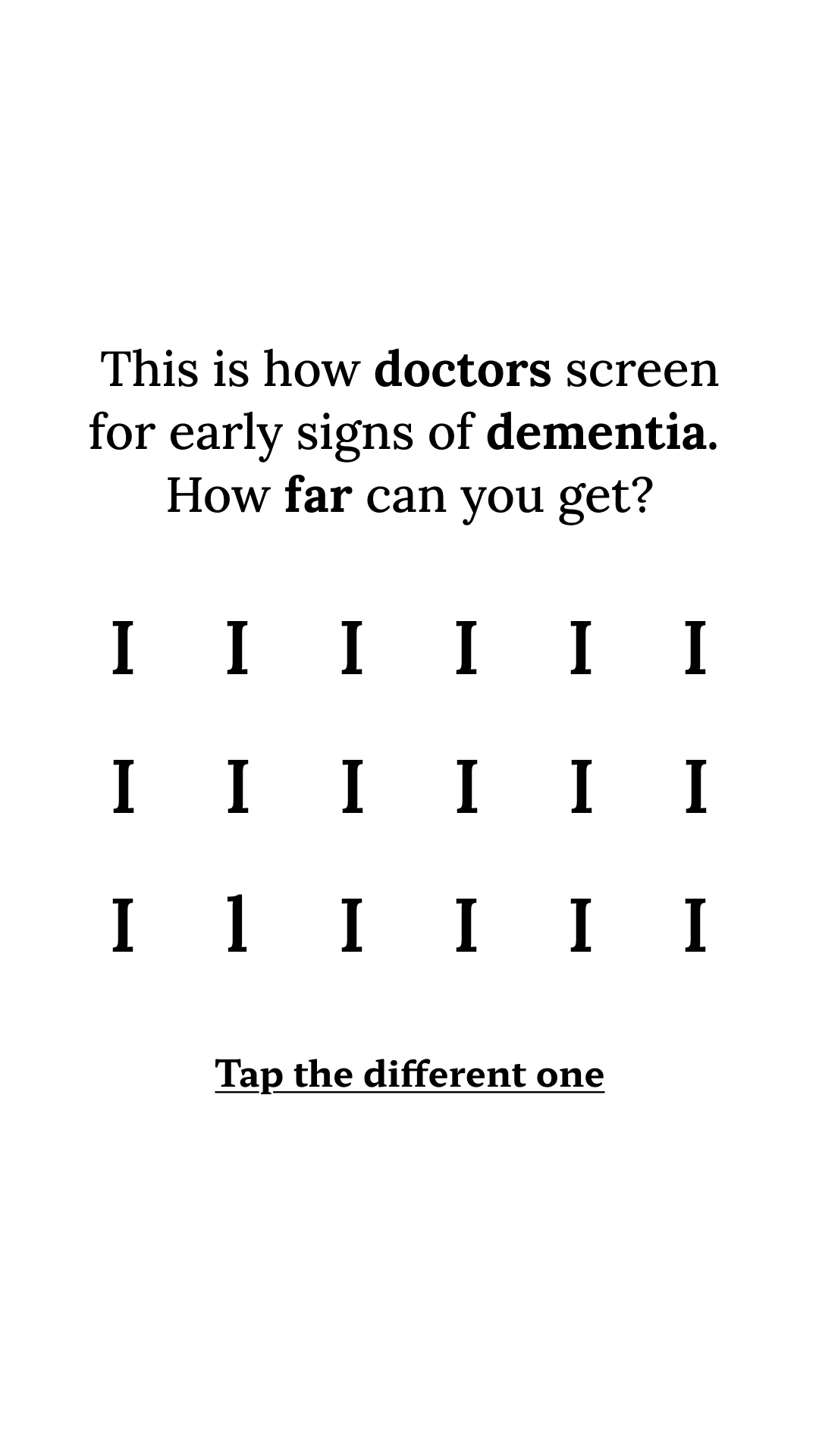Brain Health Check Facebook ad