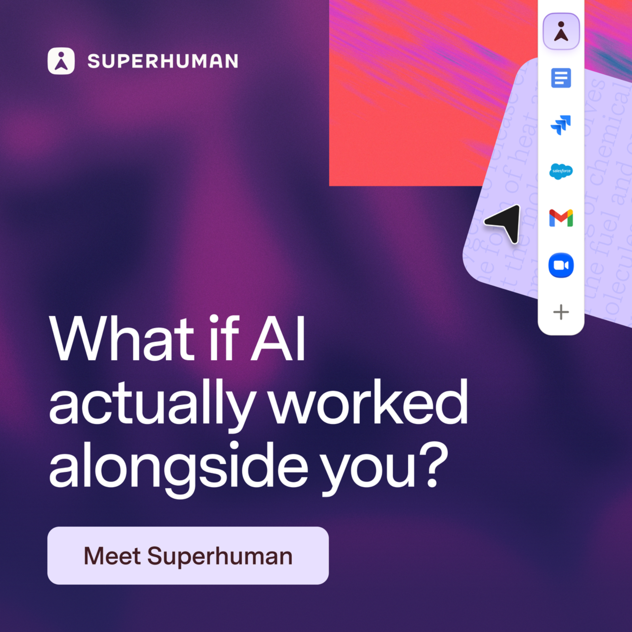 Superhuman Facebook ad