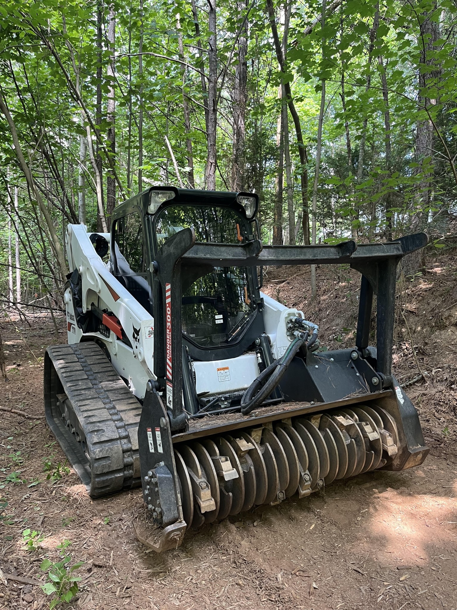 Big Frog Forestry Mulching Facebook ad: Call or text 706-851-3524 for a Quote!