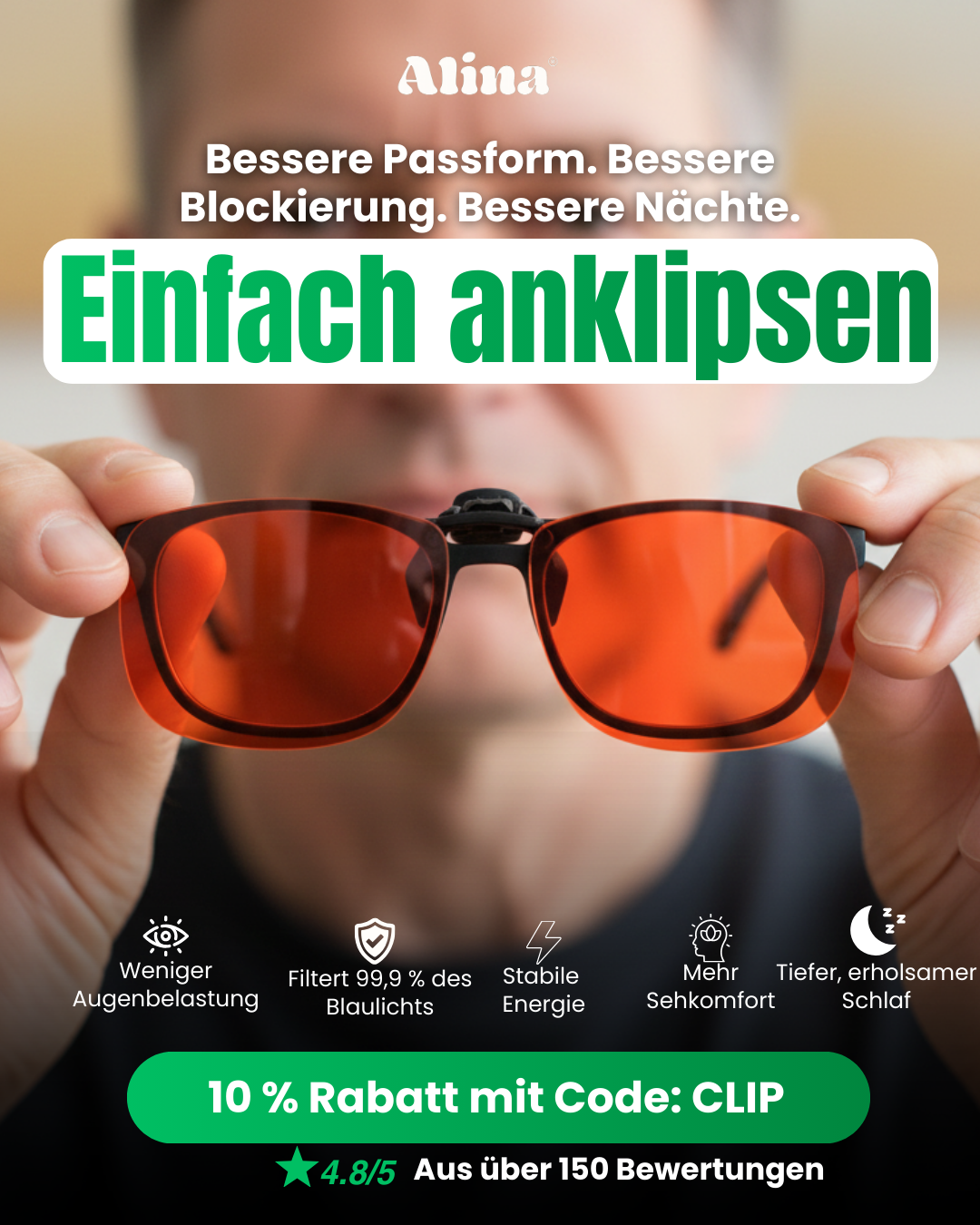 Alinastore.nl Facebook ad: Heute bestellt = morgen geliefert