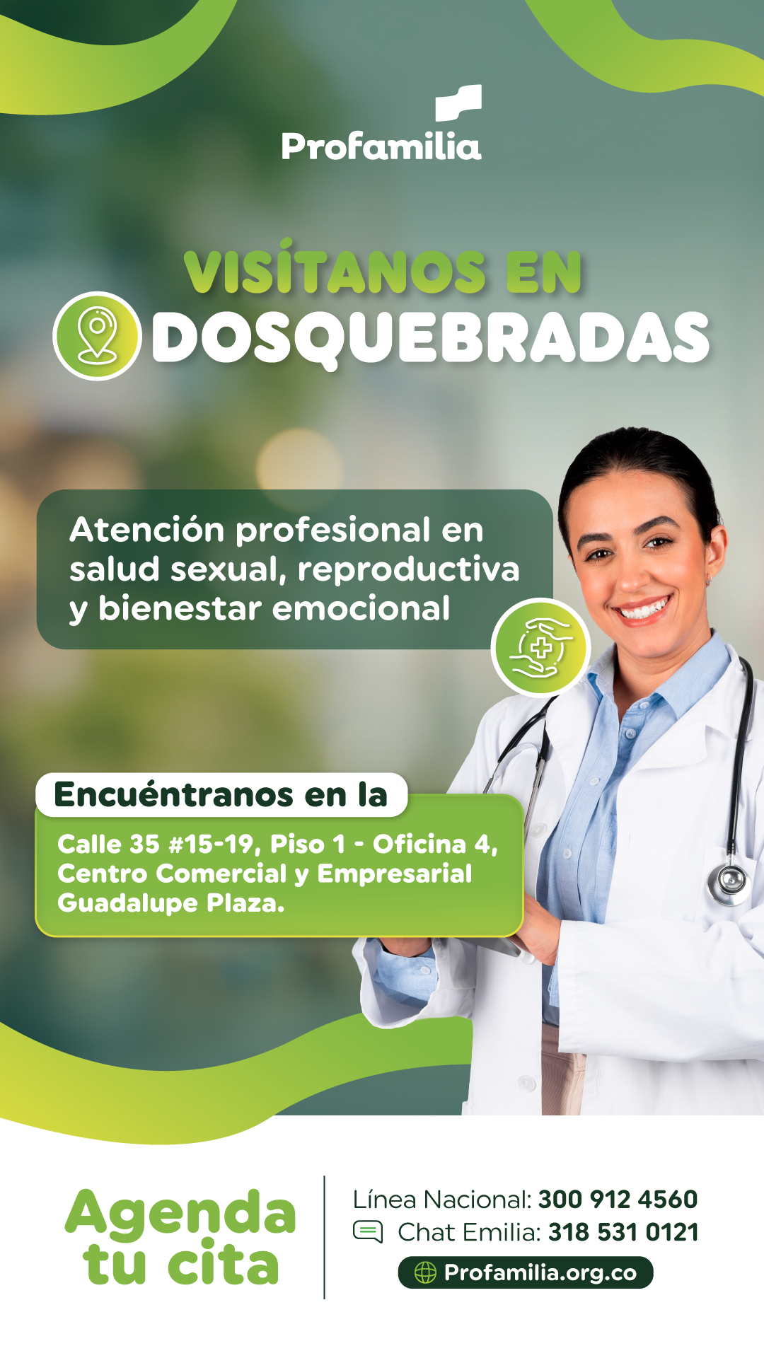 Profamilia Colombia Facebook ad from May 21, 2026