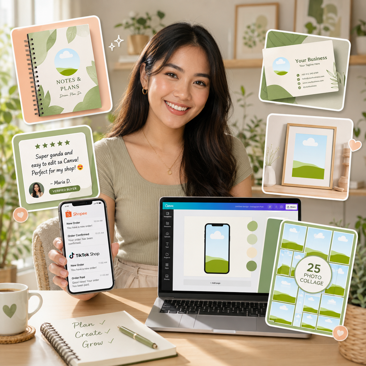 Template Haus Facebook ad: Online Seller? Post Faster Today