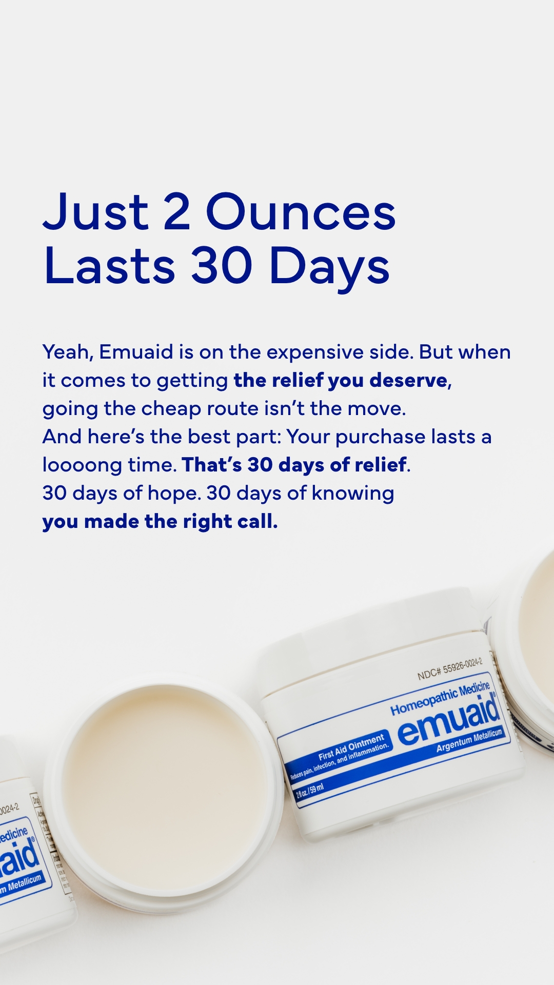 Emuaid Facebook ad