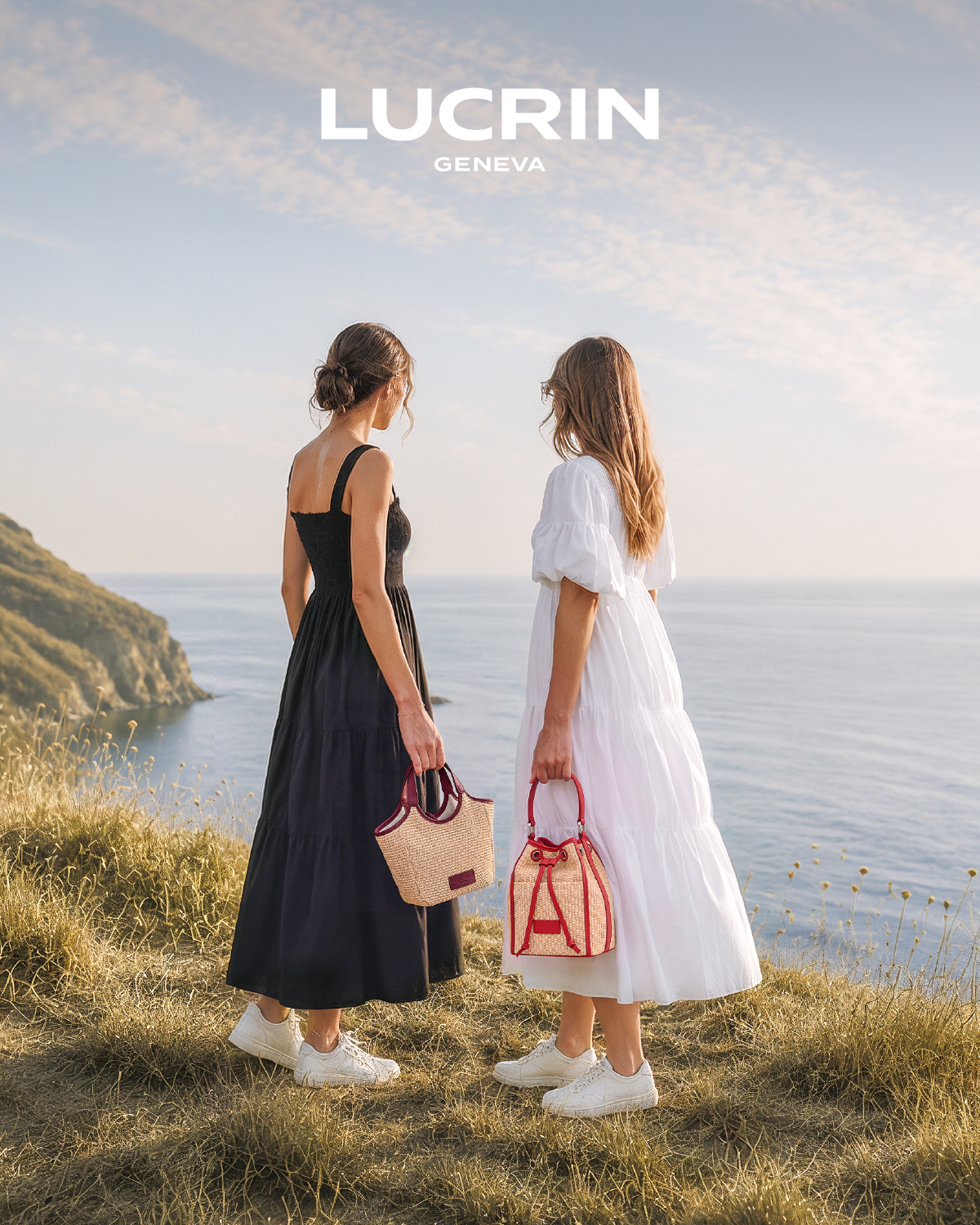 LUCRIN Geneva Facebook ad: Luxury Raffia Collection