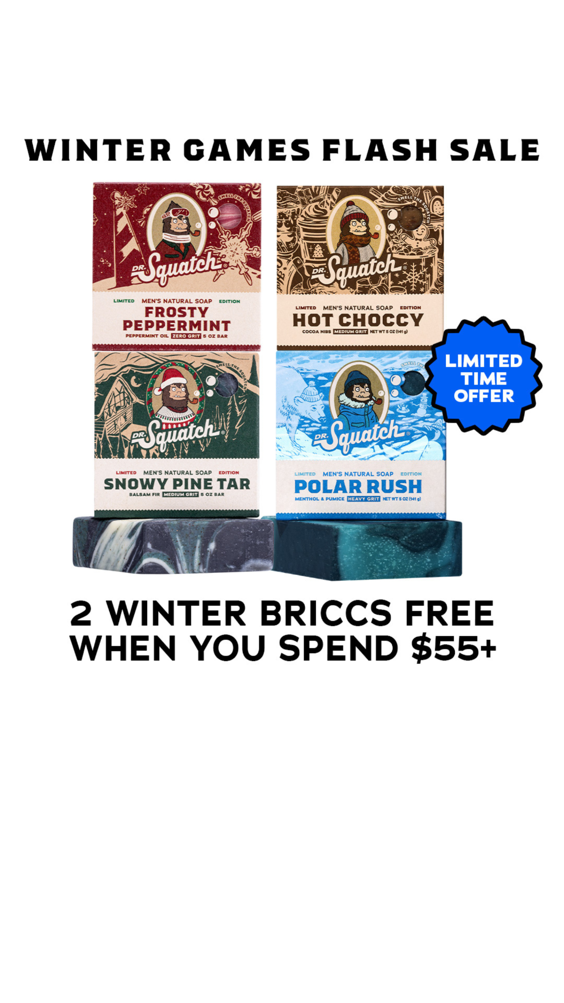 Dr. Squatch Facebook ad