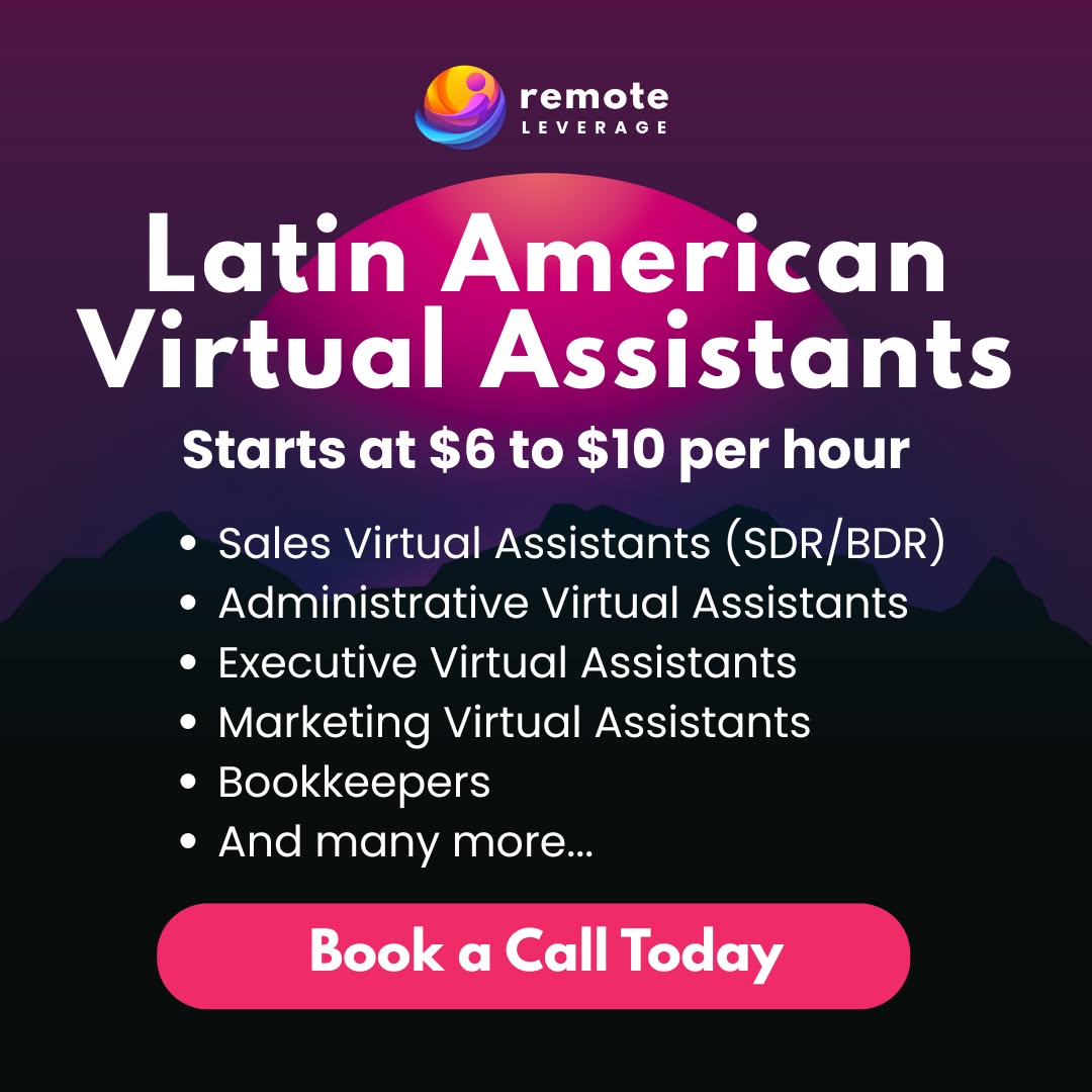 Remote Leverage Facebook ad: Our VAs are not your average VAs