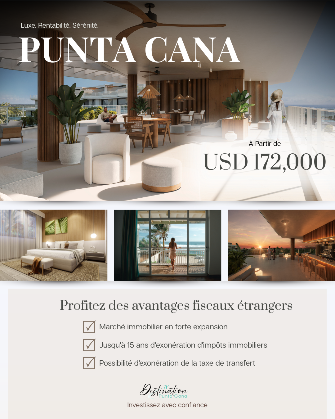 Destination Punta Cana Facebook ad: Découvrez les projets
