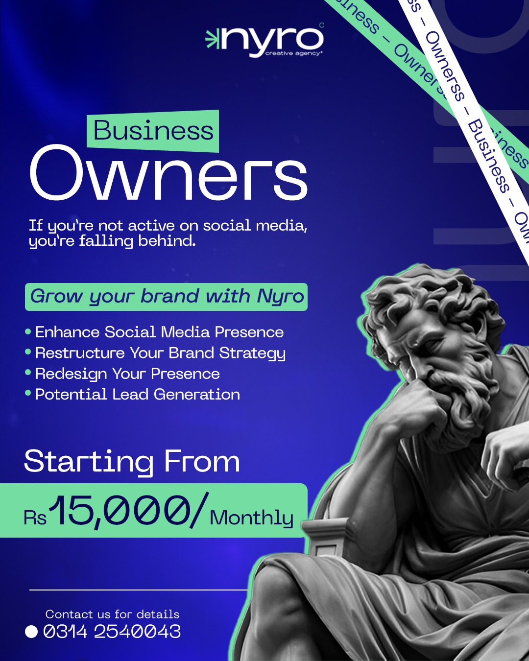 Nyro Creative Agency Facebook ad: Business Owners