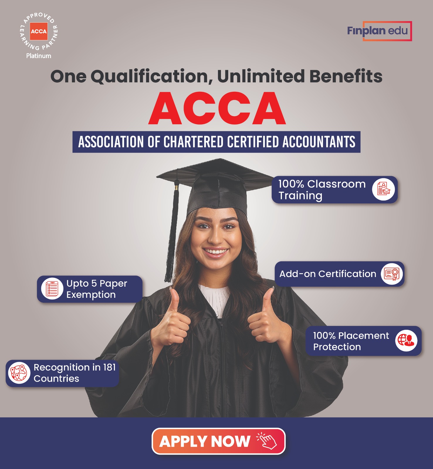 FinplanIndia Facebook ad: Start Your Global Finance Career Today