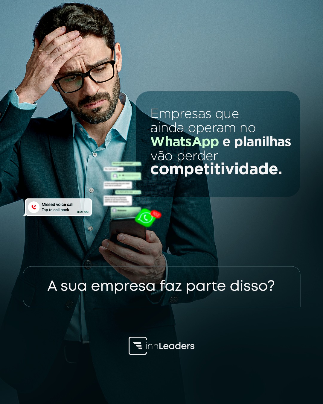 InnLeaders Facebook ad: Durante muito tempo, muitas empresas conseguiram crescer no…