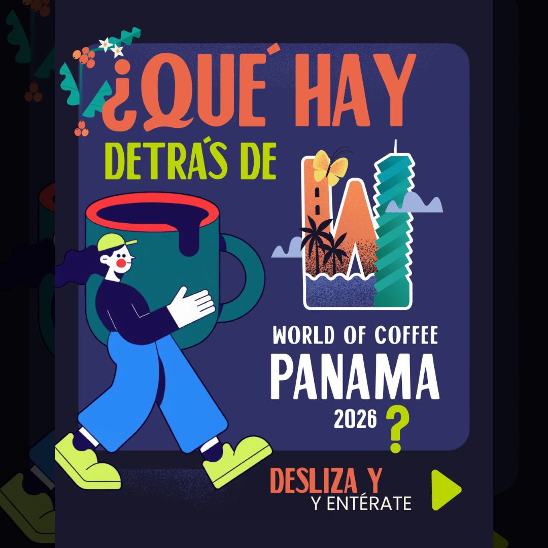 World of Coffee Panamá 2026 Facebook ad: El mundo entero cabe en una taza de…