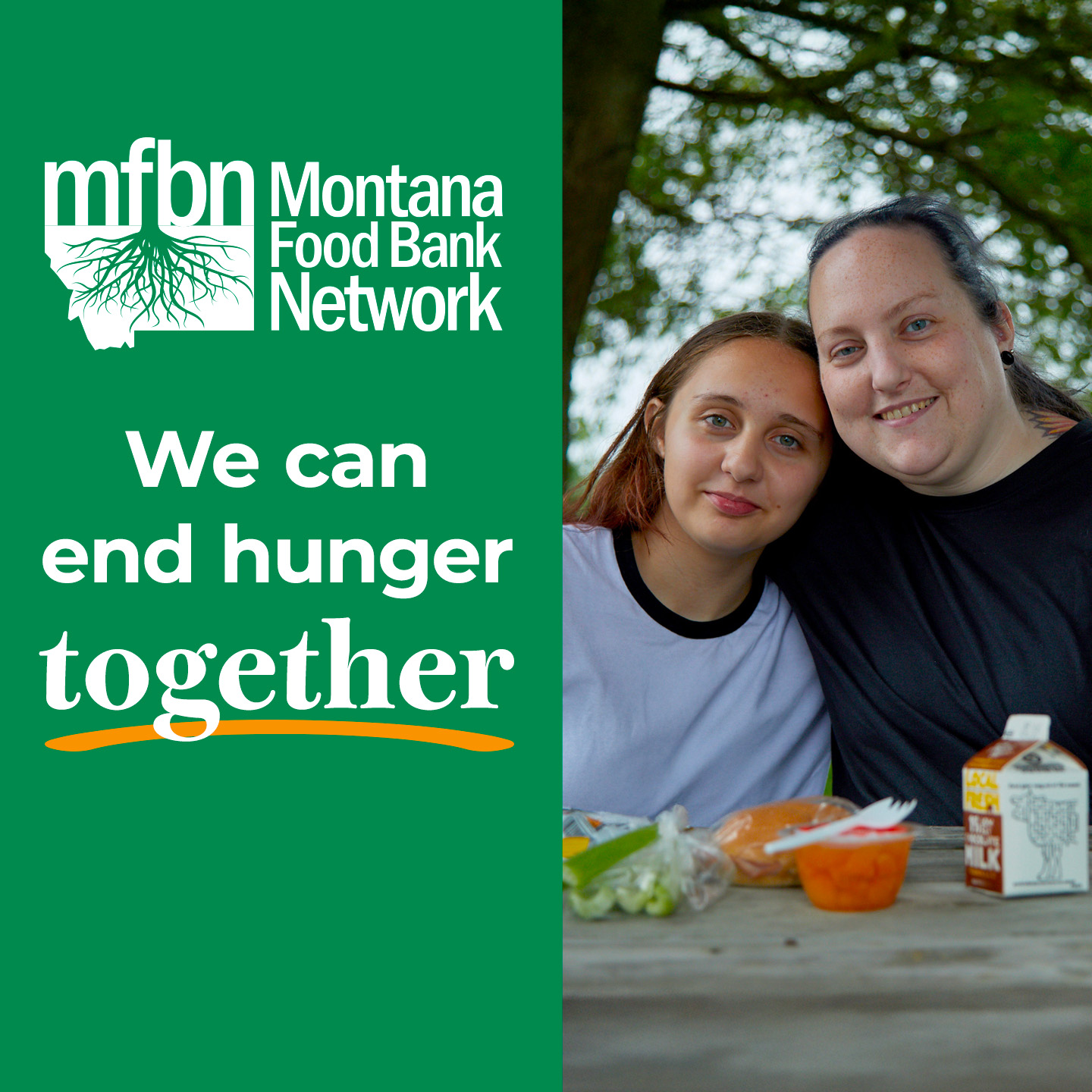 Montana Food Bank Network - MFBN Facebook ad: Join the Movement!