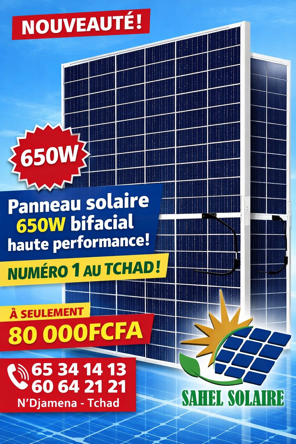 SAHEL Solaire Énergie Facebook ad from Jun 12, 2026