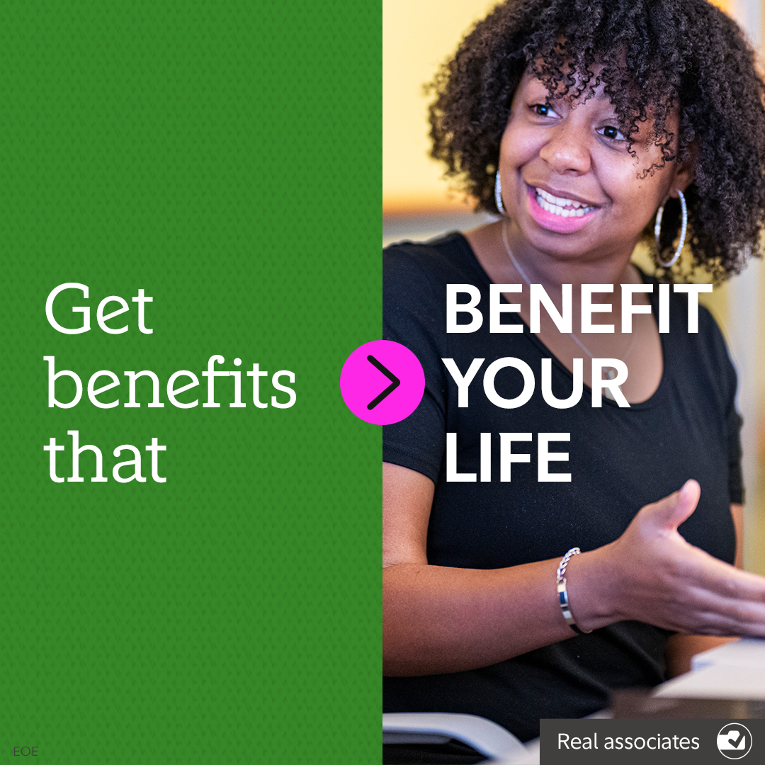 Fidelity Jobs Facebook ad: A great career demands impressive benefits.