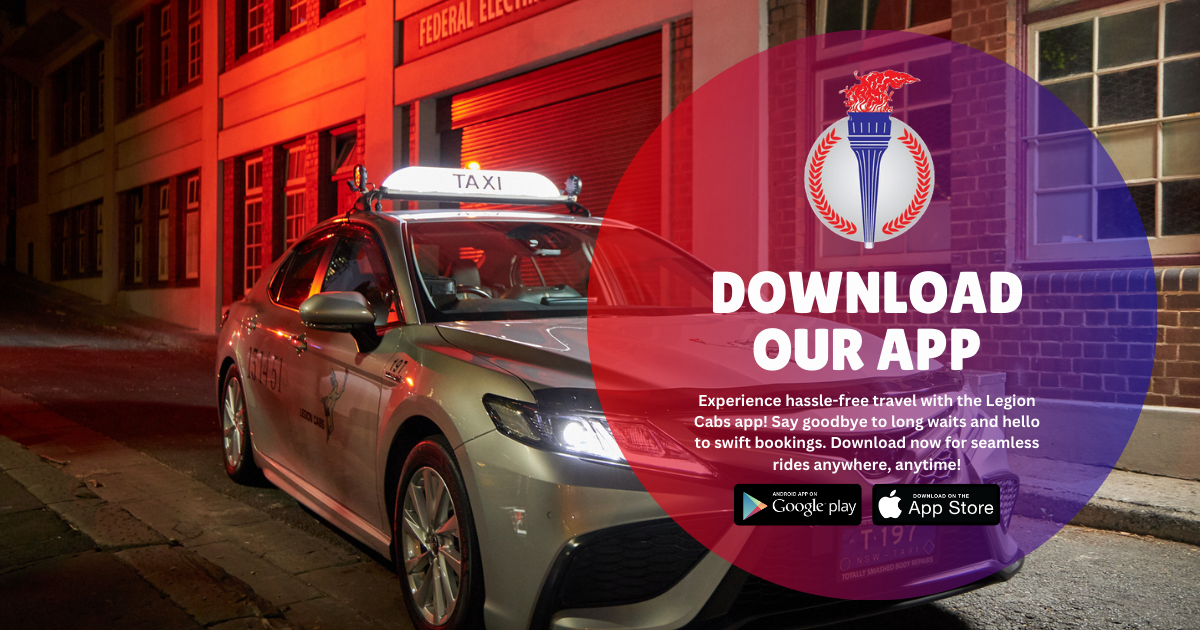 Legion Cabs Facebook ad: Secure Your Ride Now!