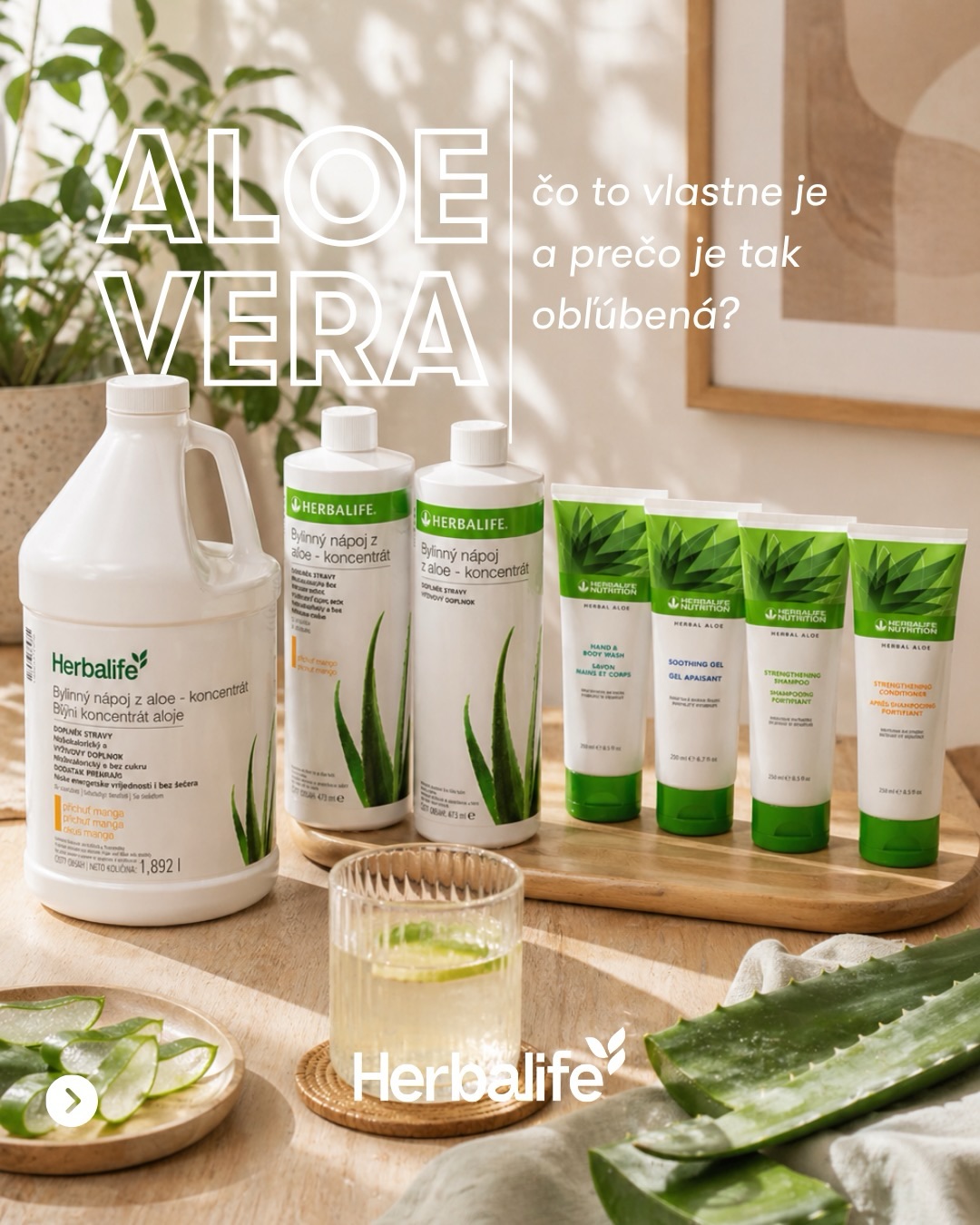 Herbalife Facebook ad: Aloe vera nie je len trend.