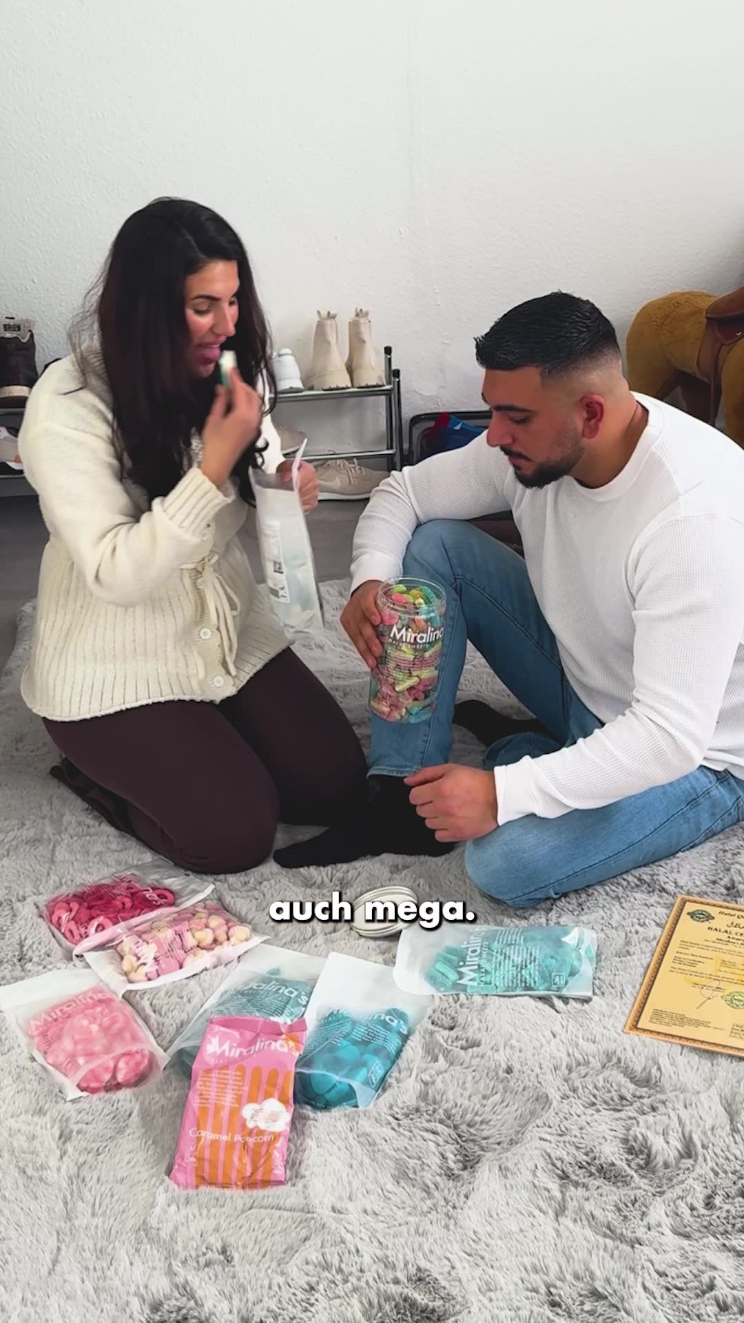 Miralina's Halal Sweets Facebook ad: Halal Süßigkeiten