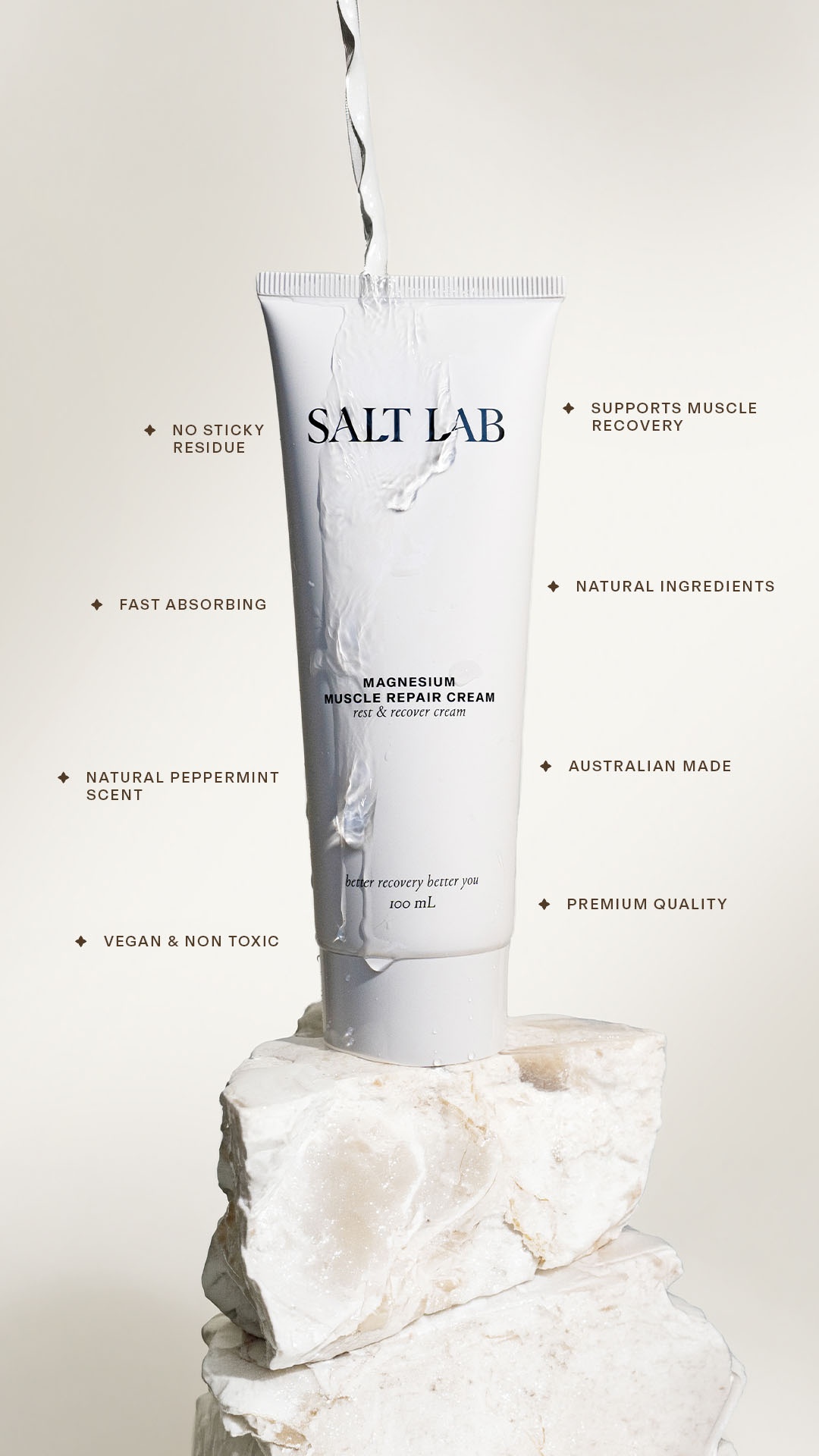 Salt Lab Facebook ad: Magnesium made for recovery