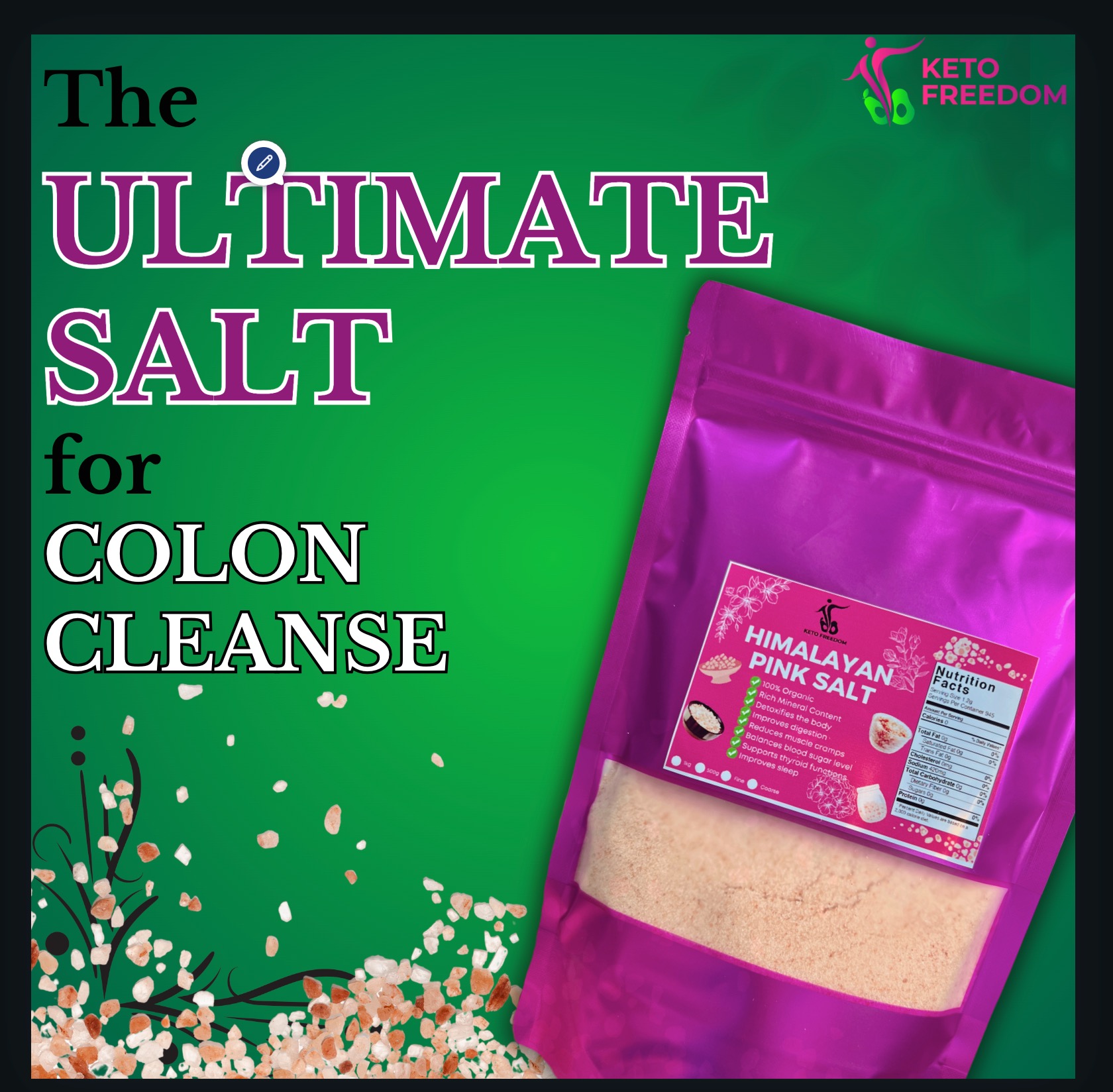 Authentic Premium Himalayan Salt Facebook ad