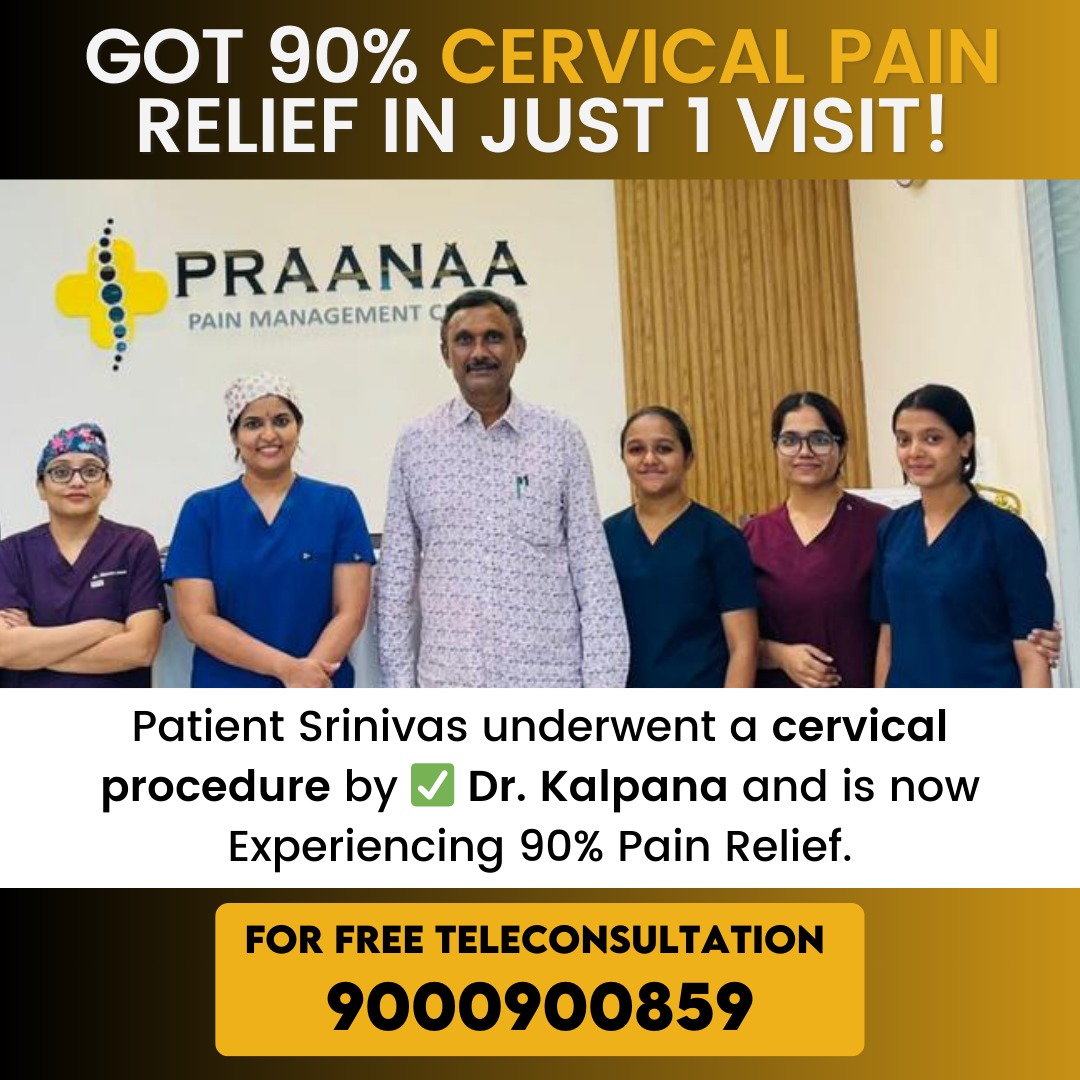 Praanaa Pain Clinic Bangalore Facebook ad: Get Relief from Neck Pain