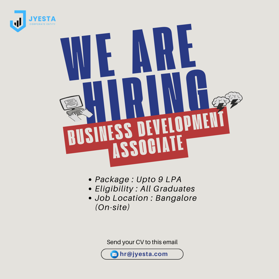 Jyesta Corporate Entity Facebook ad: We’re Hiring Business Development Associates, Apply Now!