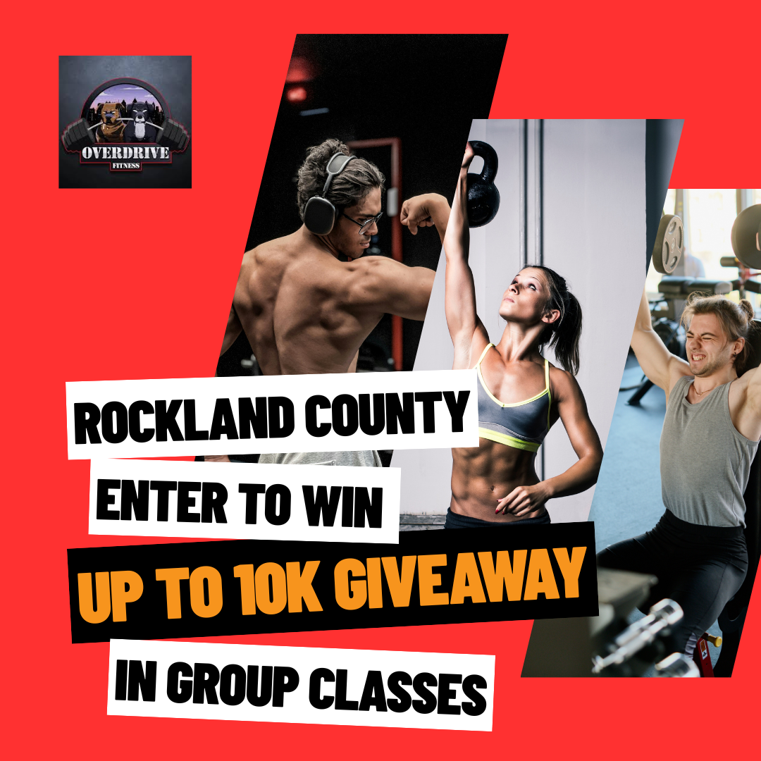 Overdrive Fitness Facebook ad: Stronger. Leaner. Fitter. Enter to WIN!