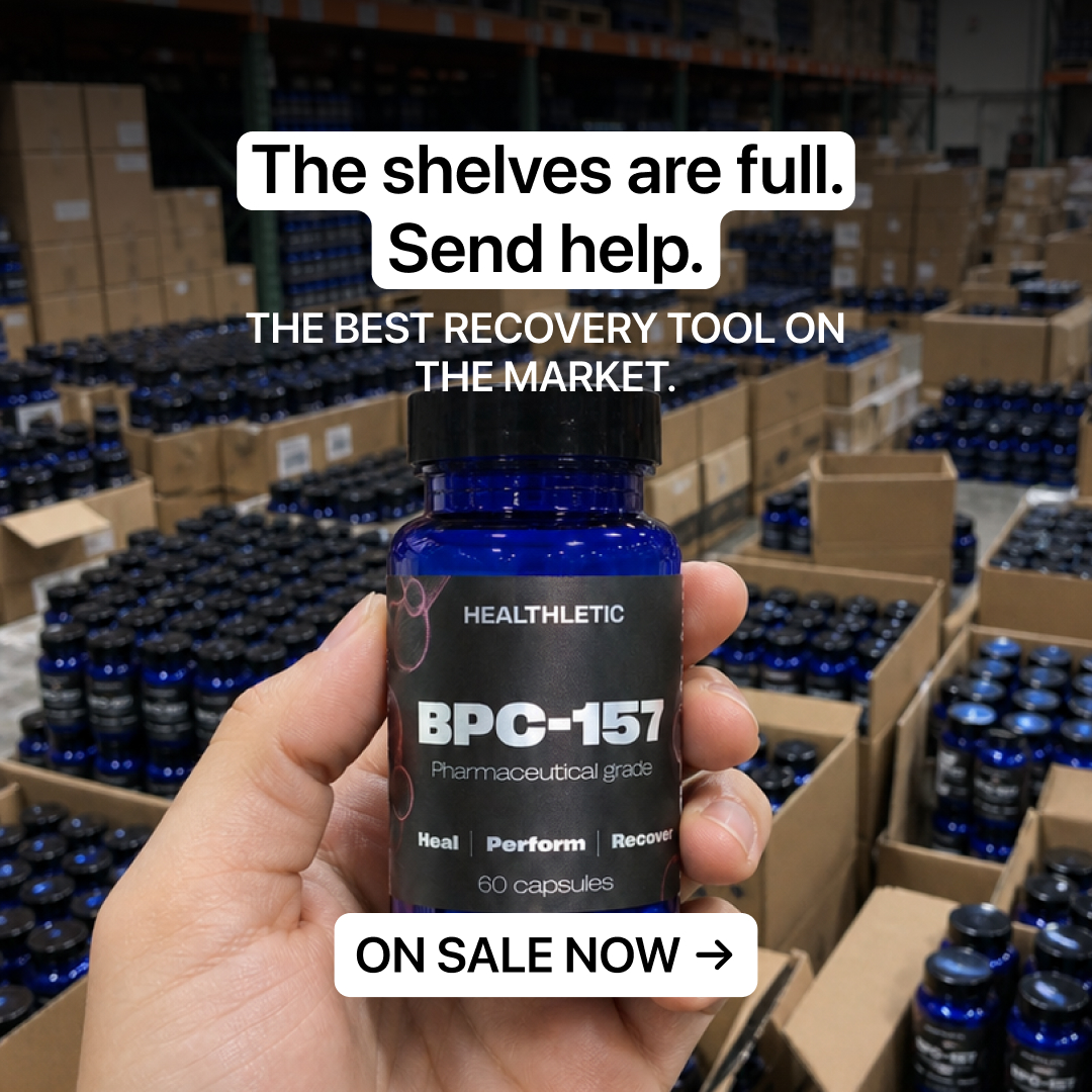 Healthletic Body Protecting Compound Facebook ad: Get Clinic-Grade Recovery Now! | Up to 45% OFF